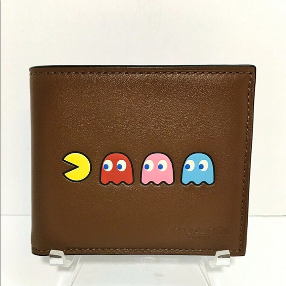 Coach Ltd Pac-Man Leather Billfold ID Wallet NWT - Picture 4 of 8